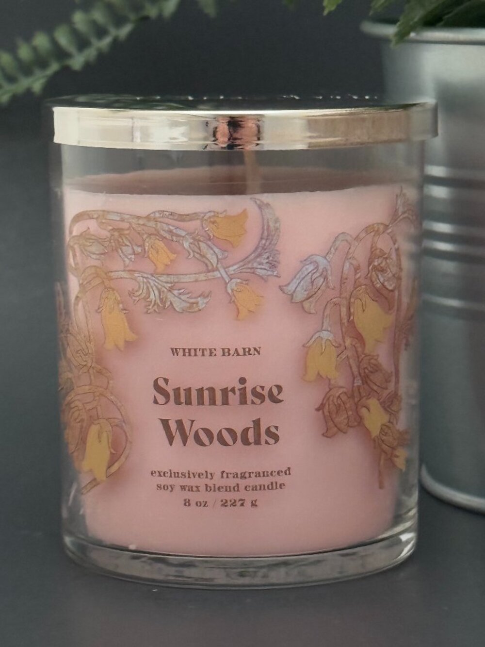 BBW Sunrise Woods White Barn Bath & Body Works Single Wick Candle